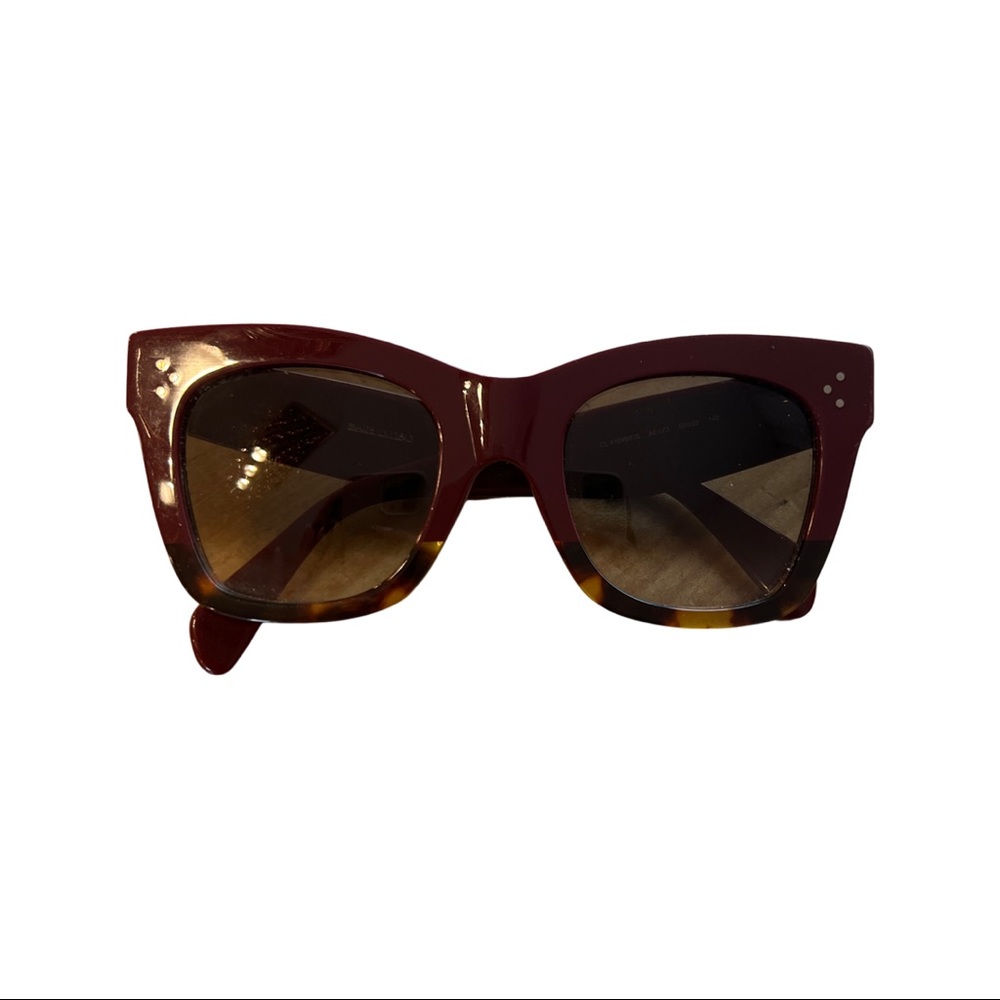 Celine Sunglasses. Red and Tortoise color